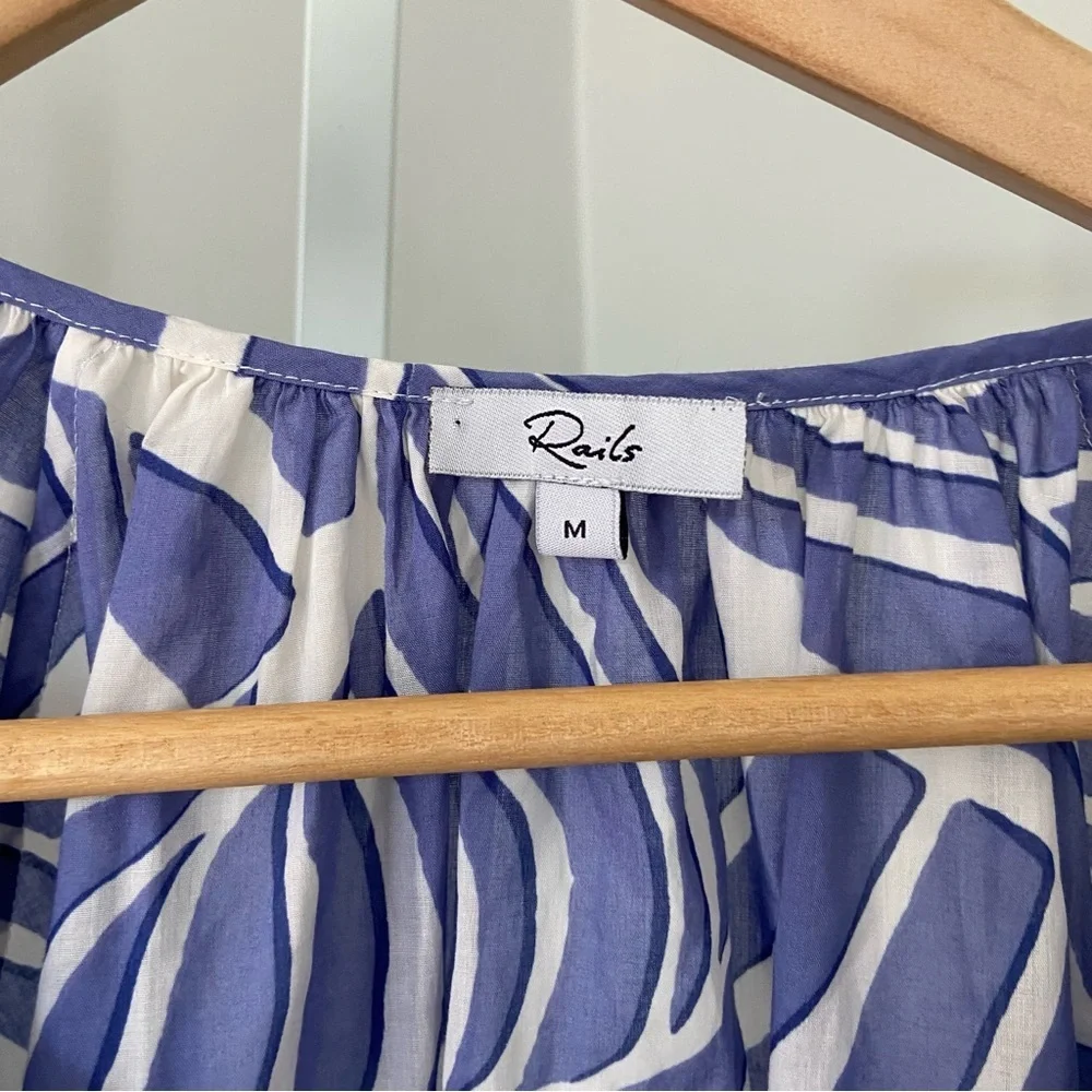 Rails Cotton Katia Crop Top Island Waves size Medium - Picture 4 of 11